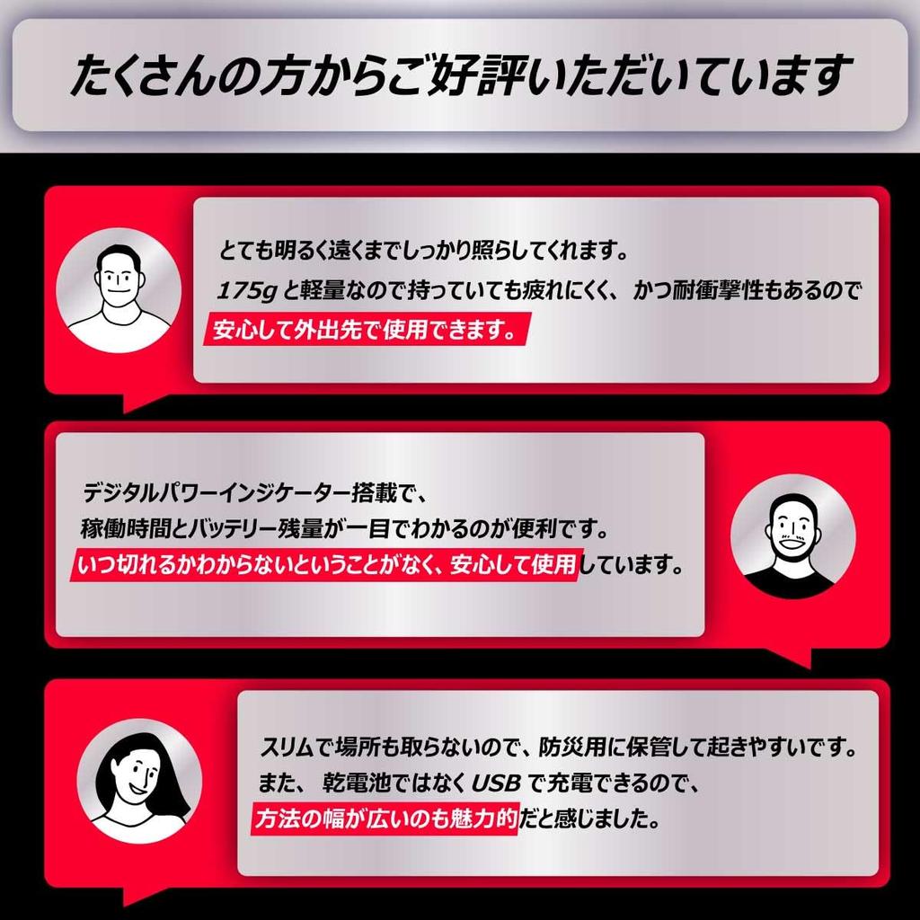 Energizer LED Handheld Flashlight, USB Rechargeable, with Digital Indicator (Maximum Brightness 1000 Lumens/Maximum Run Time 30 Hours), Black, BGHHL8