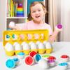 Tuxum Vintlar 3D Puzzle Montessori O'quv Ta'lim Matematika O'yinchoqlari Bolalar Shakl Moslash Smart O'yini Bolalar uchun Ta'lim Pasxa Sovg'alari