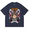 230 Gsm 100% Cotton One Piece V70 Luffy Samurai Print Unisex Heavy Cotton T Shirt