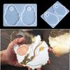 Panel Jewelry Making Epoxy Crystal Tray Silicone Mould Resin Molds Makeup Palette Casting Mold
