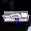 5PCS Rectangle Lockable Box with Cover Storable Jewelry Hardware Small Items Beads Earring Box Multifunctional Plastic Case