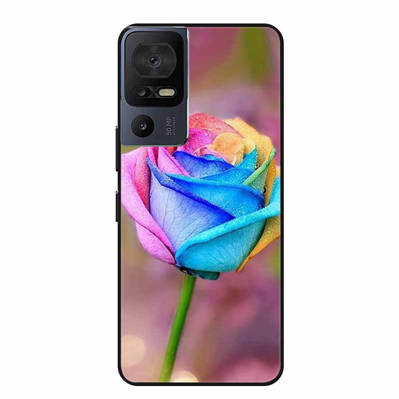 Чехол для телефона TCL 40 SE 40SE Coque Черный Силиконовый Мягкий Задний Чехол-Крышка Для TCL 40 SE Чехол Funda Для TCL40SE Capa 6.75" Оболочка