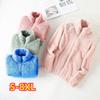 7-color Double-sided Coral Fleece Plus Velvet Thickened Autumn and Winter Jacket Loose Zipper Turtleneck Sweater Jacket Women