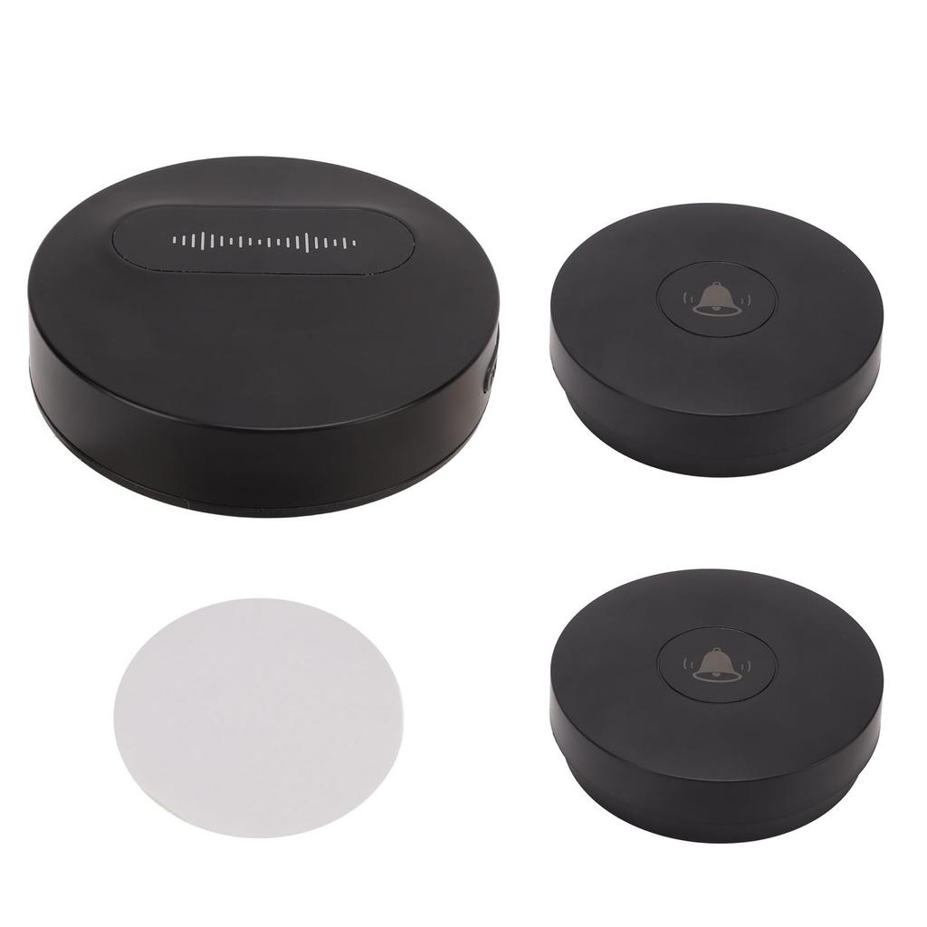 Черный беспроводной дверной звонок с автономным питанием, водонепроницаемый дверной звонок с 58 мелодиями, светодиодная вспышка для дома