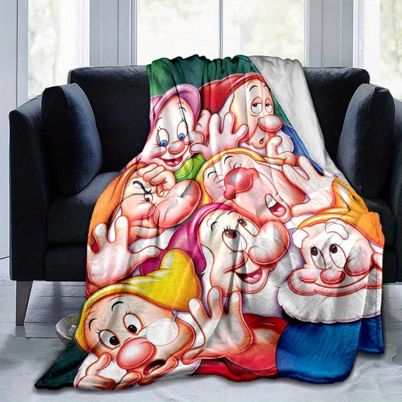1pc, Cozy Home Decor: Seven Dwarfs Flannel Blanket Perfect Gift for Bedroom, Living Room, Travel, Camping, Car