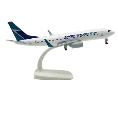 Литой 20СМ 1/400 B737 WESTJET B737 Канадская авиалиния Самолет Самолет Самолет Сплав Модель Игрушечный самолет Модель Набор для сборки Модель самолета