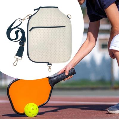 Чехол для ракетки Pickleball, съемный, регулируемый, сумка на плечевой ремень, подарочная, для взрослых, застежка-молния