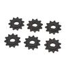 6 шт. 25H 11T Звездочка двигателя 8 мм Стальная Звездочка двигателя электросамоката Цепное колесо с D