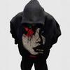 Y2K Streetwear Oversized Hooded Sweatshirt With Letter Print Unisex Loose Fit Pullover Urban Casual Wear