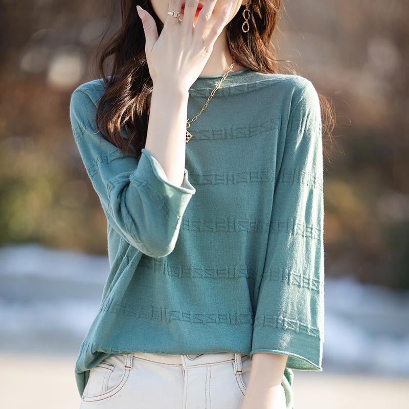 Всесезонный женский свитер из 50% шерсти и 50% шелка | Легкий теплый свитер из смеси | Роскошный трикотаж из кашемира и шелка