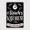 Kitchen Witch Vintage Sign Poster Metal Plaque Wall Mural Club Bar Custom Wall Decor Tin Sign Poster