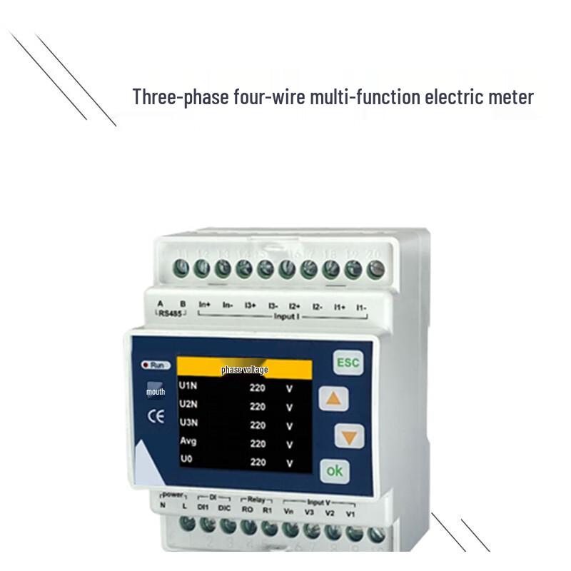 Yicheng Three-Phase Multi-Function Power Meter with Rogowski Coils