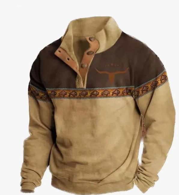 Мужская толстовка Xiyin с полумолнией и вафельной вязкой - Осенне-зимний стиль