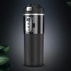 500ml Electric Car Heating Cup Digital LCD Display Stainless Steel Heated Mug Portable Thermos Cup Travel Car Heating Kettle