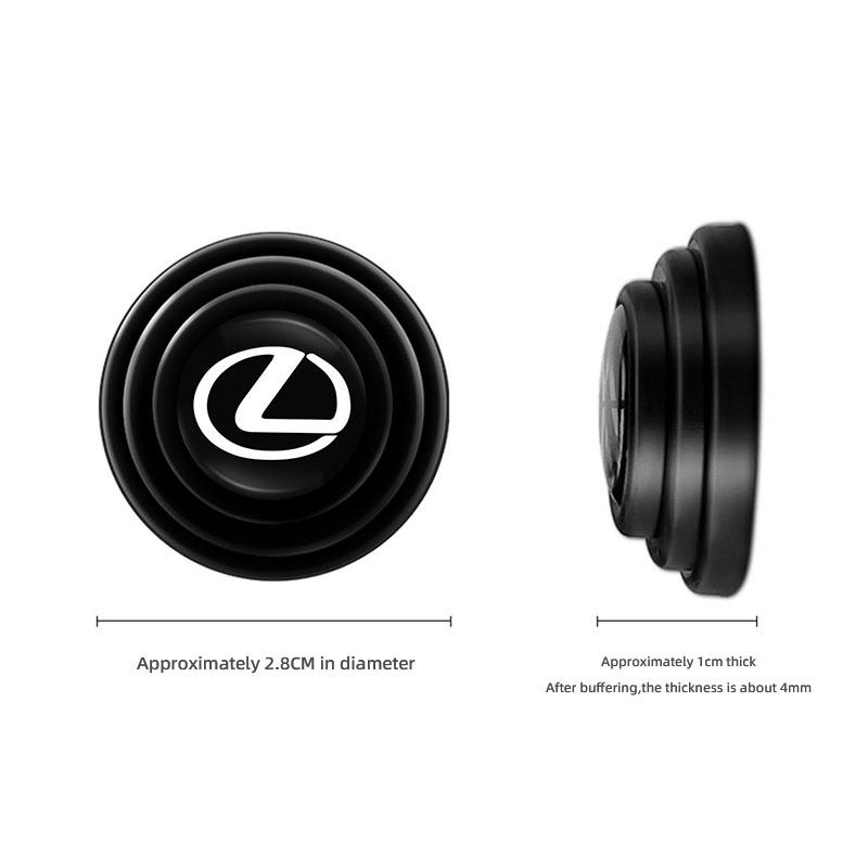 NOIS8 Car Door Shockproof Gasket Shock Absorbing Buffer Pad Sticker Tire Valve Cap For Lexus F Sport ES LM GS IS NX RX LX IS250 IS430