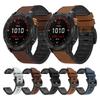 Кожаный ремешок для часов 22/26 мм для Garmin Fenix 8 Pro E 7X 7 6X 6 5plus Band Quatix 8/Descent Mk3i Mk2i Быстросъемный ремешок