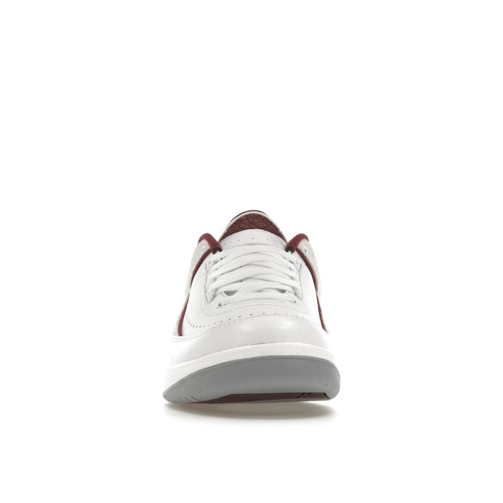 Air Jordan 2 Retro Low Cherrywood Men Sneakers White Cherrywood-Red Light-Steel-Grey DV9956-103