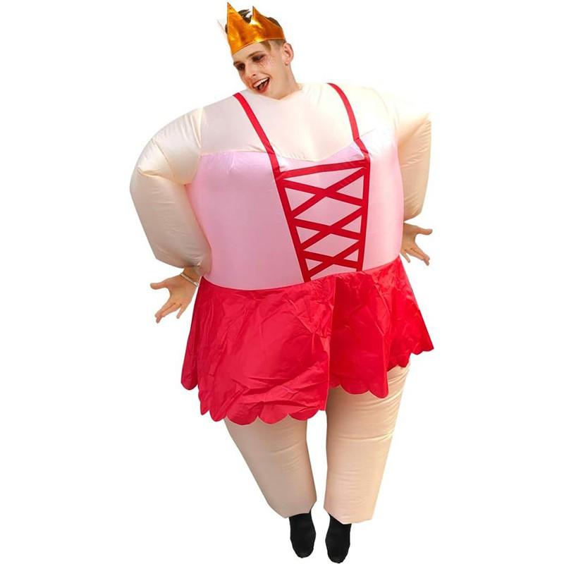 Funny Inflatable Costume Halloween Party Stage Performance Adult Tie-Up Ballet Style