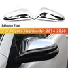 Для Toyota Highlander 2014 2015 2016 2017 2018 АБС-Хром Накладка на зеркало заднего вида, Накладка на крыло, Корпус зеркала, Декоративная накладка на дверь