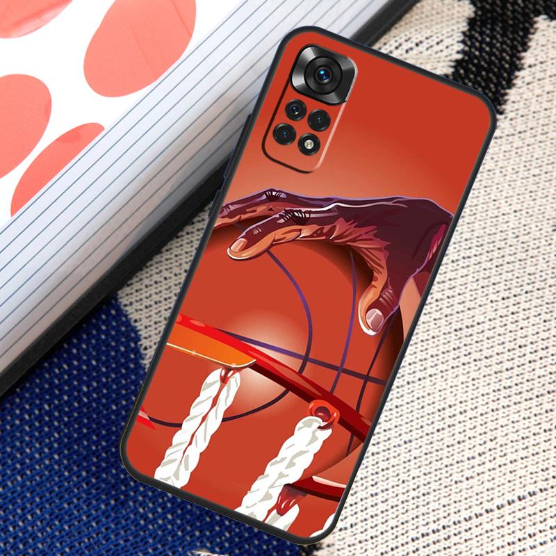 Баскетбольный спортивный чехол для Xiaomi Redmi Note 12 11 10 9 8 Pro Note 8T 9S 10S 11S Redmi 10 10C 12C 9C Cover