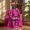 Cheshire Cat Custom Flannel Blankets Soft Warm Cozy Throws for Home Decor Holiday Gifts