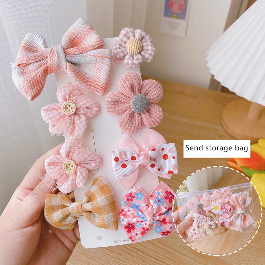 Детская заколка для волос 8 шт./компл. детские заколки для волос с бантом головные уборы BB зажим аксессуары для волос