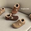 Зимние детские мокасины Birkenstock с мягкой подошвой, 2025: Модная, теплая хлопковая обувь для мальчиков и девочек