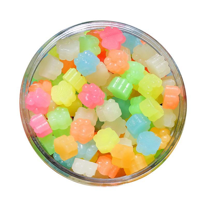 Светящиеся восковые печати с пятилистным клевером и звездой - разноцветные, 100 шт.