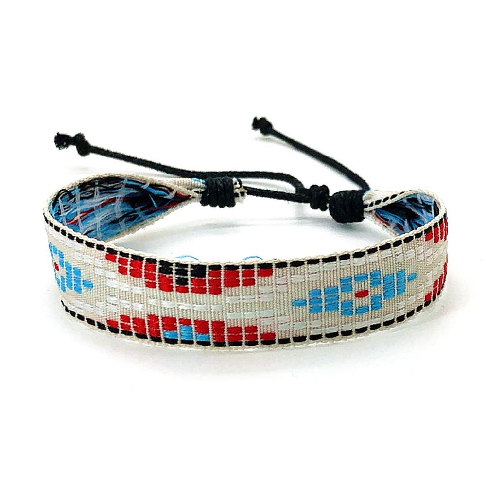 Богемный этнический плетеный браслет, регулируемый в непальском стиле