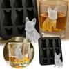 Easy Demoulding French Bulldog Ice Mold 6 Hole 3D Ice Tray Whiskey Ice Mold  Whiskey Party Drinks