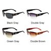 Classic Vintage Semi-Rimless  Sunglasses Square Gradient Mirror Sun Glasses  Retro Outdoor Driving Oculos De Sol Lentes