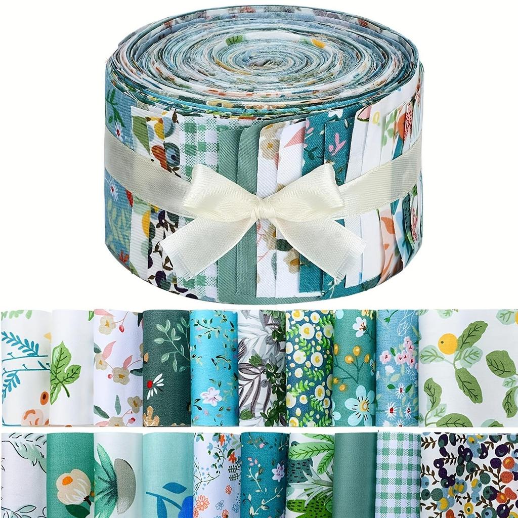 40Pcs Floral Printed Quilting Fabric Cotton Craft DIY Handmade Doll Clothes Fabric Precut