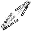 ybszn4 Car Emblem Metal Badge Logo Body Decals Sticker For Skoda Octavia Glossy Black Matte Black Auto Accessories