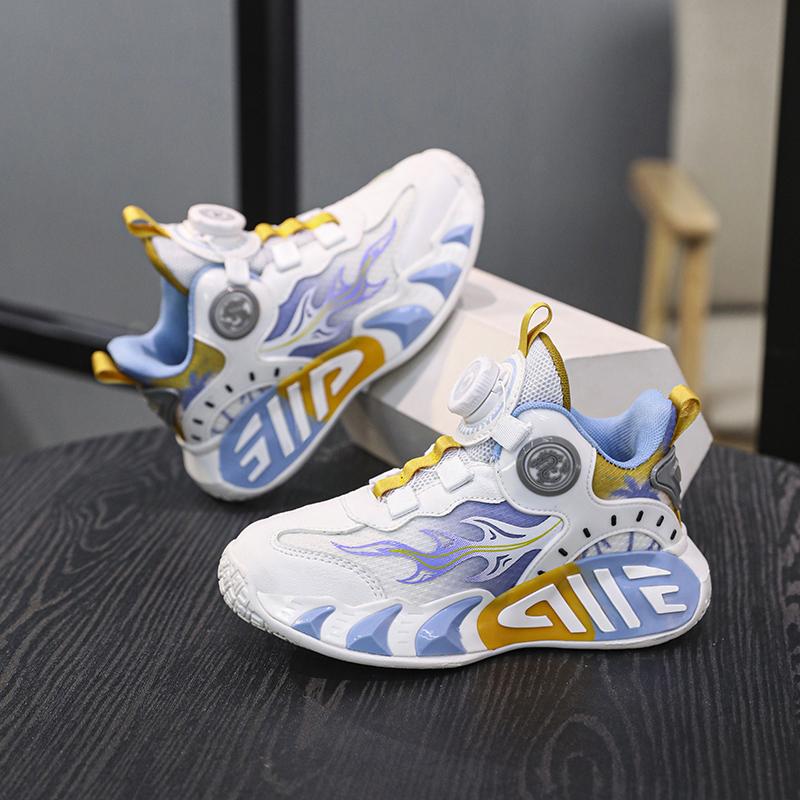 28-40 Детские Большие Размеры Удобные Дышащие Комфортные Модные и Модные Спортивные Кроссовки Баскетбольные Кроссовки Детская Обувь