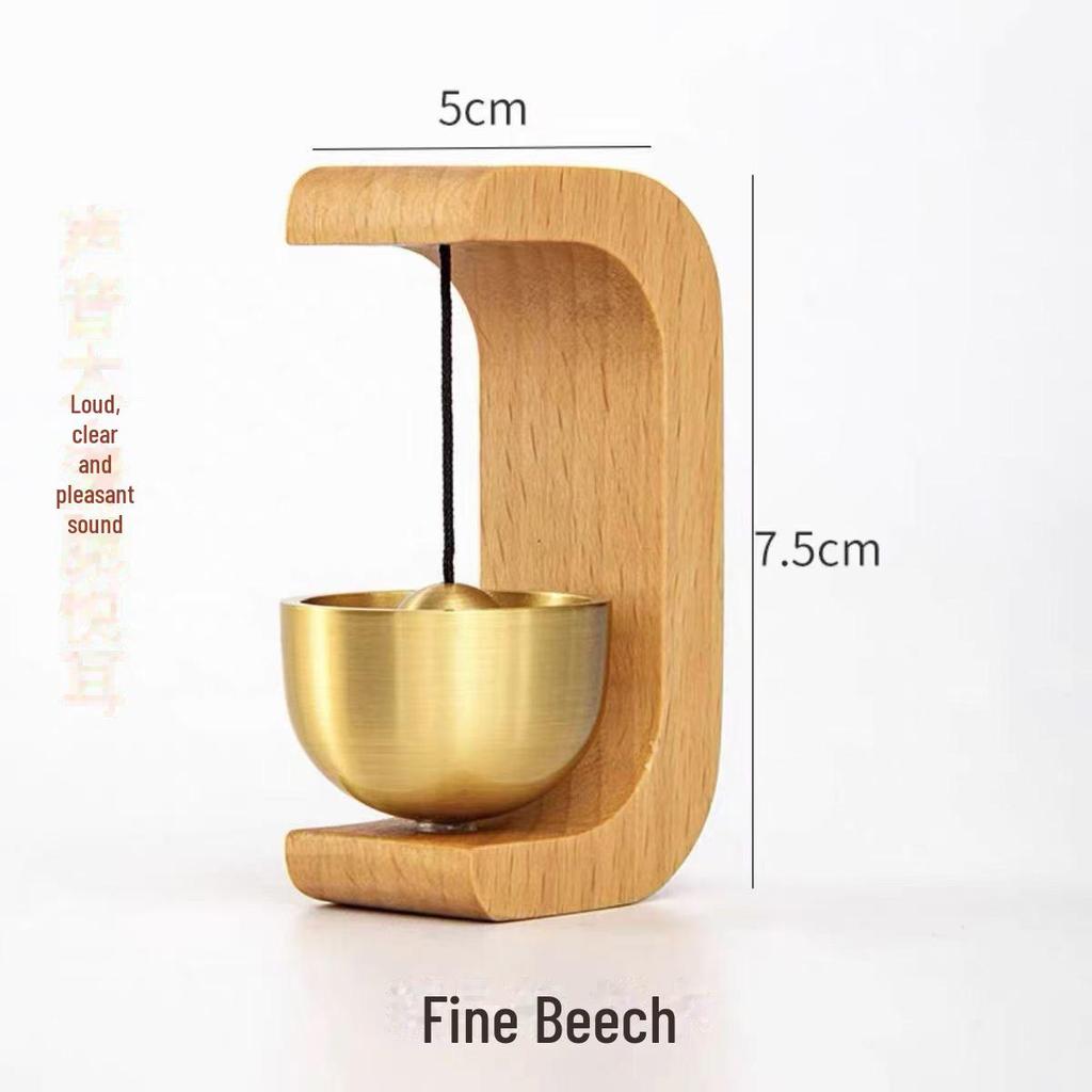 Деревянный дверной звонок с подвеской в виде колокольчика: Напоминание о входе в дом и дверной звонок