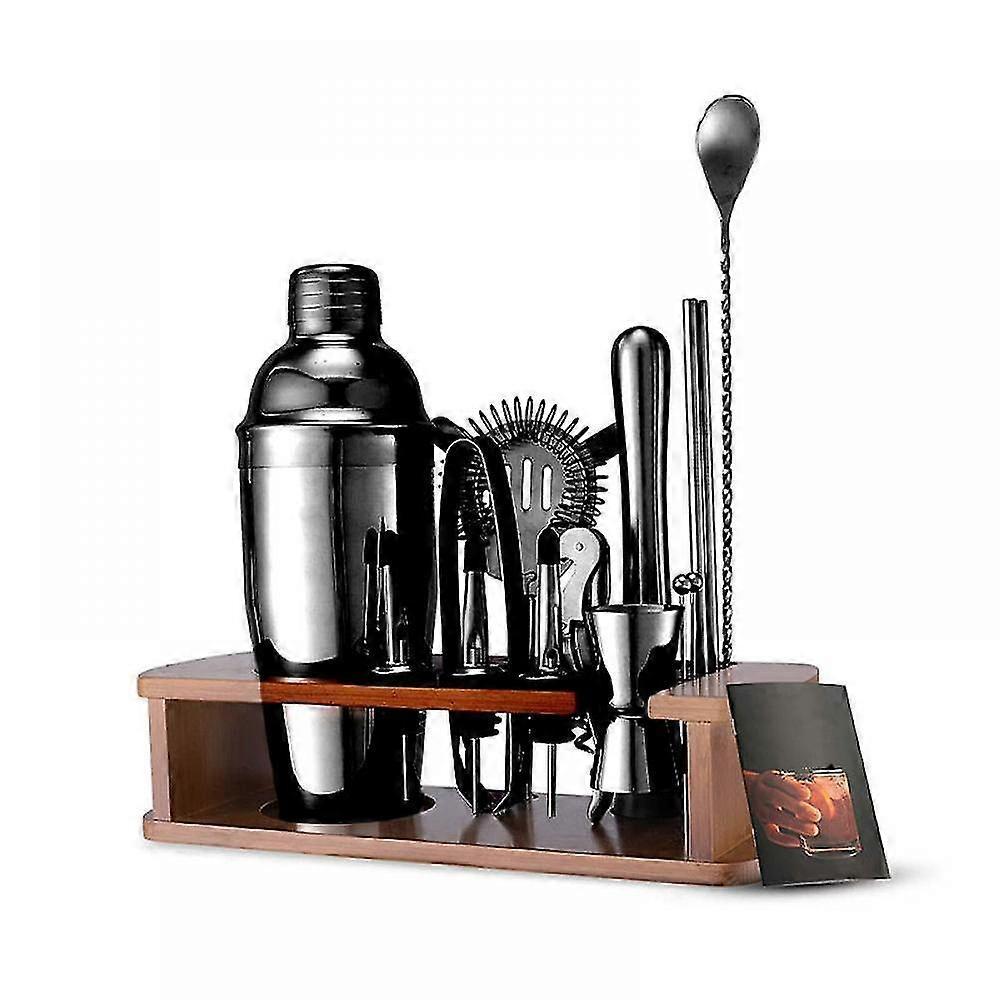 Cocktail Shaker Set Bartender Kit With Stand | 16pcs Bar Kit Drink Mixer Set