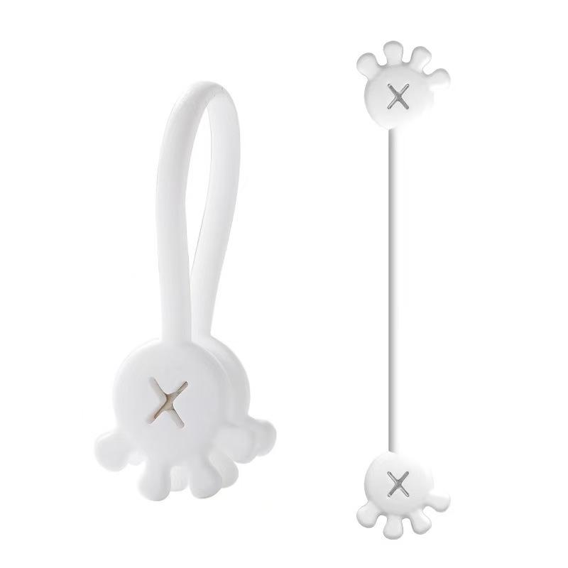 10Pcs Cable Ties Multipurpose Silicone Magnet Cord Ties Silicone Cable Wrap Cord Clip for Cable Management best sale