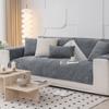 Solid Color Chenille Sofa Cushion Four Seasons Universal Simple Modern Cover Cloth Sofa Cover Light Luxury High-End Cushion Towel