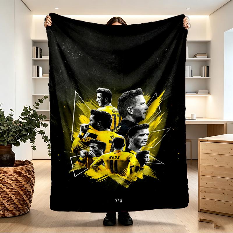Borussia Dortmund Print Blanket - Soft & Comfortable, for Bedroom, Travel, Sofa, Home Decoration - Birthday Christmas Gift for Friend