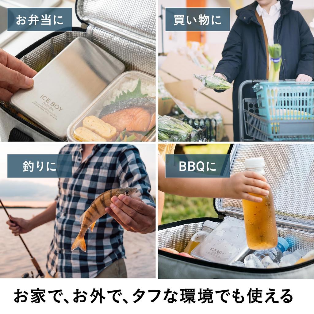 CB JAPAN Нержавеющая сталь Лед Быстрый Тонкий Дизайн для Обед ICE BOY Упаковка, Замораживание, Многоразовый, Контейнеры,