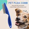 2 шт. Расческа для шерсти питомца, средство для удаления слезных дорожек, расческа от блох из нержавеющей стали с мелкими зубьями, многофункциональный инструмент для груминга 2-в-1 для вычесывания шерсти с морды и лап собак и кошек