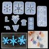 DIY Crafts Home Decoration Epoxy Resin Mold Snowflake Resin Molds Christmas Gift Silicone Pendant