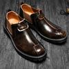 New Italian Mens Leather Shoes Luxury Brand Outdoor Work Dress Shoes for Men Formal Office Loafers Mocassin Driving Walking Shoe
