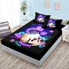Skull Mattress Three-Piece Set, Bedspread, Pillowcase, Mattress Protective Cover, Dust-Proof And Non-Slip.