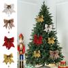 Bow Tree Christmas Diy Pendant Party Decoration Glitter Ornament Wedding Gifs
