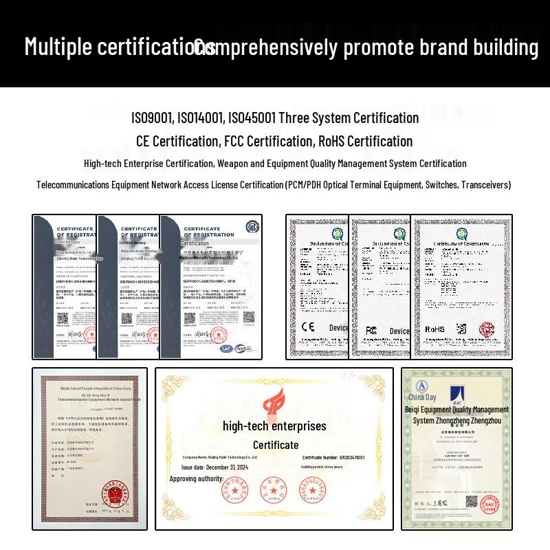 Промышленный гигабитный оптоволоконный трансиверный комплект HAILE