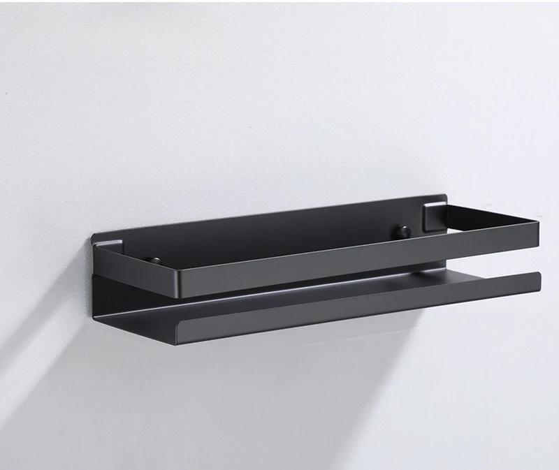 Полка для ванной комнаты без сверления, органайзер для косметики, полка для хранения шампуня, стеллаж для хранения на кухне, органайзер для ванной комнаты, аксессуары