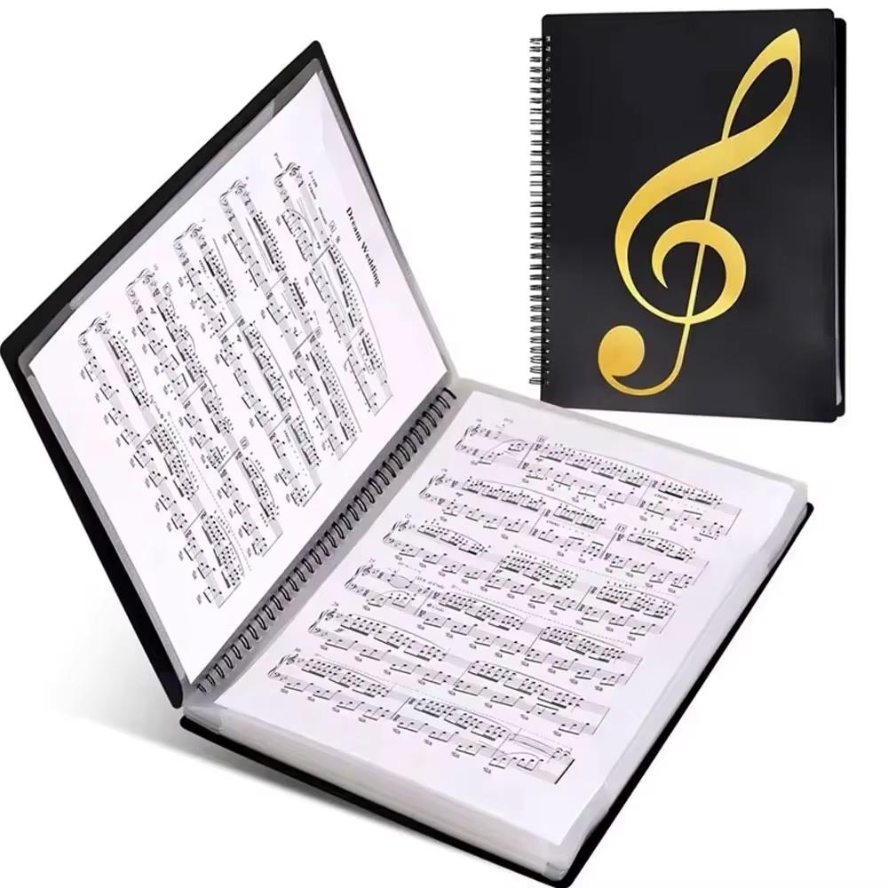 Inch A4 Sheet Music Binder 40/60 Pages Letter Size Music Storage Folder Waterproof Sheet Music Organizer for Musicians Students