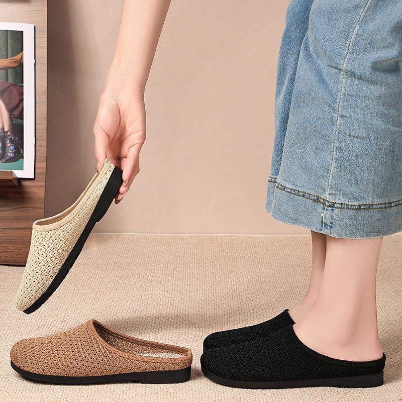 Обувь женская новые летние сандалии дышащие и легкие сандалии на плоской подошве женская обувь удобная для ношения на улице с мягкой подошвой универсальная casu