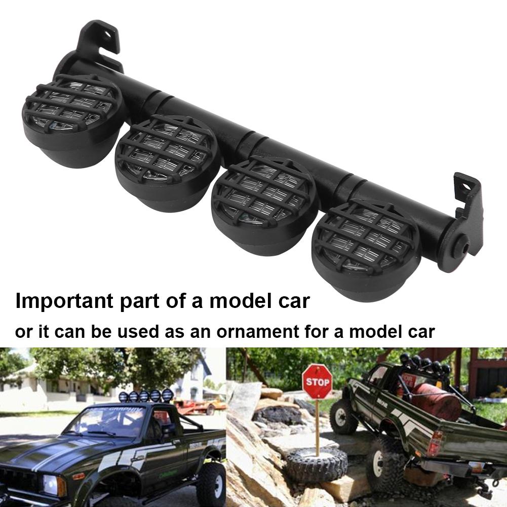 5V 22MM Large RC Car Roof Lights Bar LED Lamp for RGT 1 10 RC 136100 Crawler Car Upgraded AccessoriesBlack FZ0032